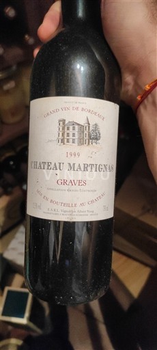 Bordeaux Graves Château Martignas 1999