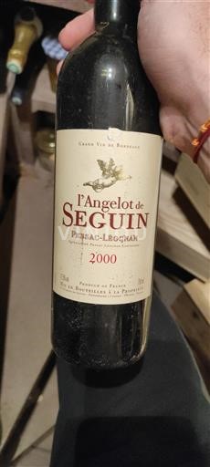 Bordeaux Pessac-Léognan Château Seguin l'Angelot de Seguin 2000