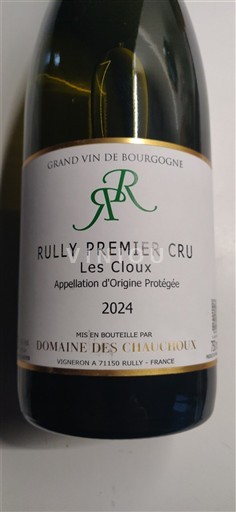 Burgundi Rully Premier Cru Domaine Des Chauchoux Les Cloux 2024