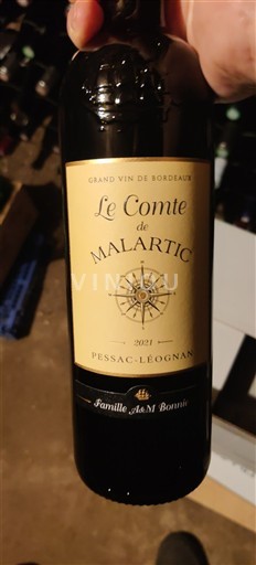 Bordeaux Pessac-Léognan Malartic Le Comte de Malartic 2021