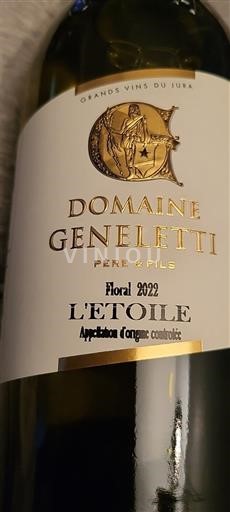 Jura L'Étoile Domaine Geneletti Floral 2022