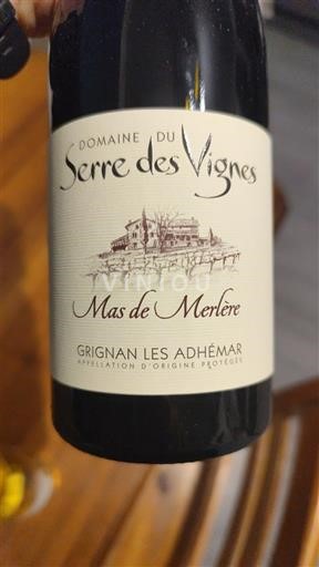 Valle del Rodano Grignan-les-adhémar Domaine Serre des Vignes Mas de Merlère 2023