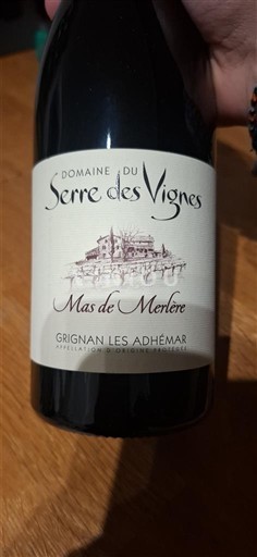Rhône Valley Grignan-les-Adhémar Domaine Serre des Vignes Mas de Merlère 2023