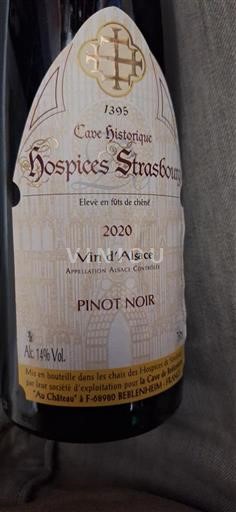 Alsace Pinot noir Cave Historique des Hospices de Strasbourg 2020