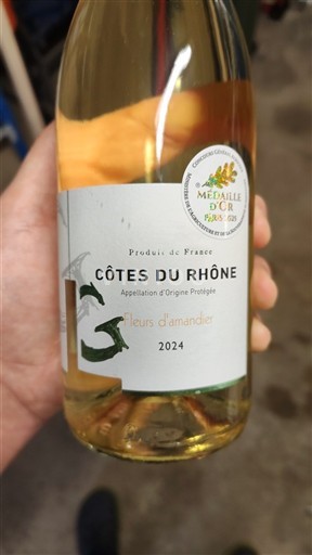 Rhônedalen Côtes du Rhône Fleurs amandier 2024