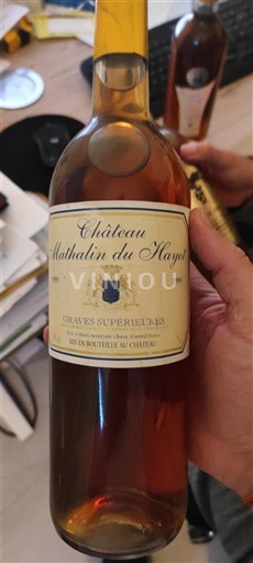 Bordeaux Graves Supérieures Château Mathalin du Hayot 1999