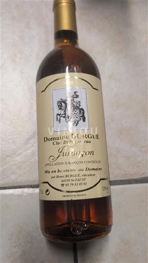 Sydvestfrankrig Jurançon Domaine Curgue Clos Brumat sec 2000