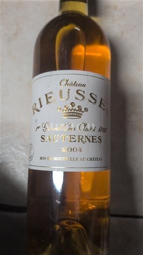 Bordeaux Sauternes Grand Cru Château Rieussec 2004