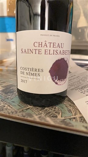 Rhônen laakso Nîmesin viinialue Château Sainte Elisabette 2017