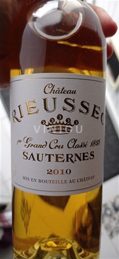 Bordeaux Sauternes Premier Cru Château Rieussec 2010