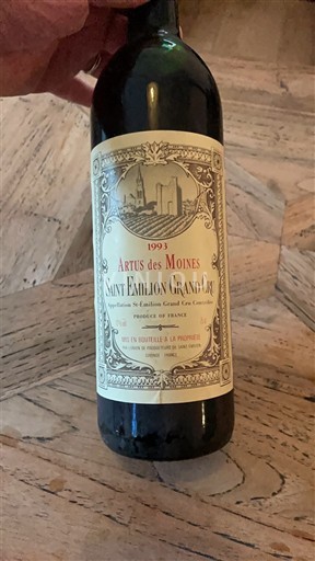 Bordeaux Saint-Émilion Grand Cru Artus des Moines 1993