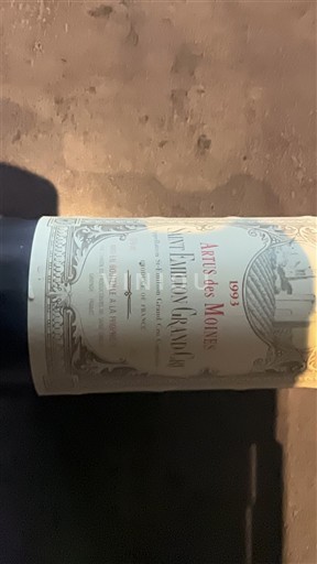 Bordeaux Saint-Émilion Grand Cru Artus des Moines 1993