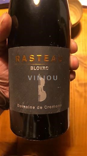 Thung lũng Rhône Rasteau Domaine Cremone Blovac 2017