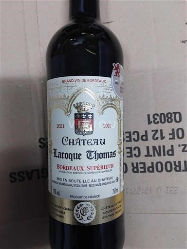 Bordeaux Bordeaux Supérieur Château Laroque Thomas 2021