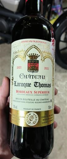 Bordeaux Bordeaux Supérieur Château Laroque Thomas 2021