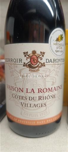 Rhônetal Côtes-du-Rhône-Dörfer Terroir Daronton Vaison la Romaine 2024