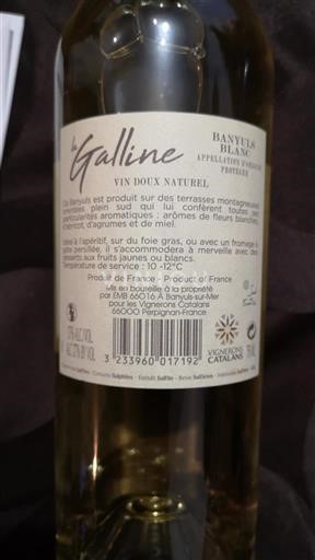 Roussillon Niet gespecificeerd La Galline 2019