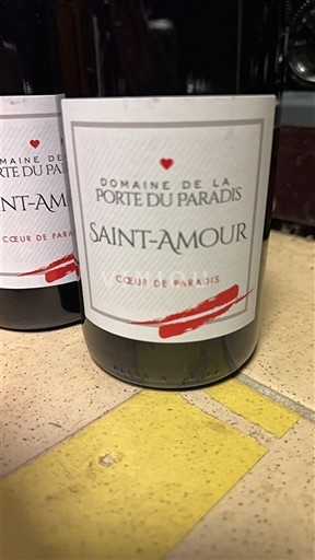 Beaujolais Saint-Amour Domaine La Porte du Paradis Cœur de Paradis Non Millésimé