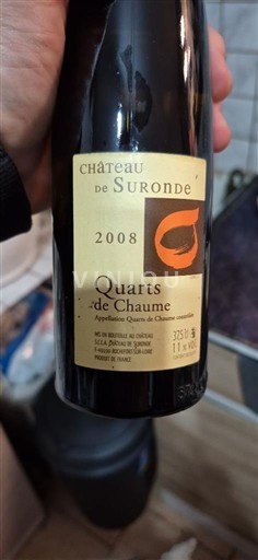 Thung lũng sông Loire Quarts de Chaume Château Suronde 2008