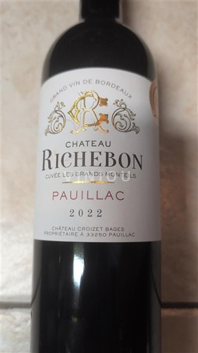 Bordeaux Pauillac Château Richebon Les Grands Montels 2022