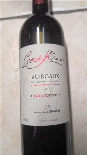 Bordeaux Margaux Grand Moment d'Exception 2019