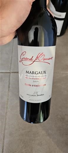 Bordeaux Margaux Grand Moment d'Exception 2019