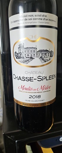 Bordeaux Moulis-en-Médoc Chasse-Spleen 2018