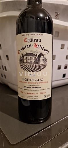 Bordeaux Château Crabitau-Bellevue 2019