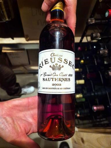 Bordeaux Sauternes Grand Cru Château Rieussec 2003