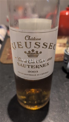 Bordeaux Sauternes Grand Cru Château Rieussec 2003