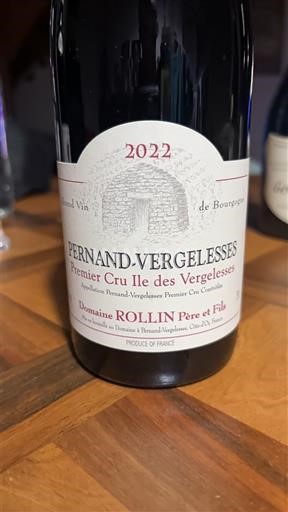Borgogna Pernand-Vergelesses Premier Cru Domaine Rollin Père et Fils Premier Cru Ile des Vergelesses 2022