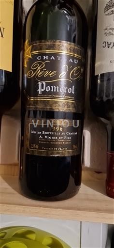Bordeaux Pomerol Château Rêve Or 1996