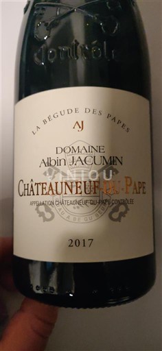 Rhône-dalen Châteauneuf-du-Pape Domaine Albin Jacumin La Begude des Papes 2017