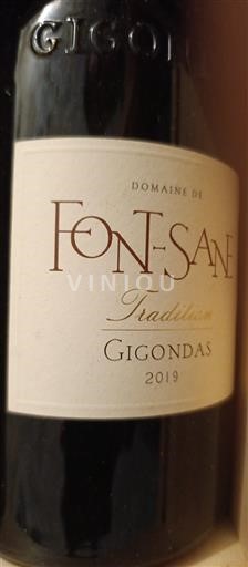Rhône Valley Gigondas Domaine Font-Sane Tradition 2019