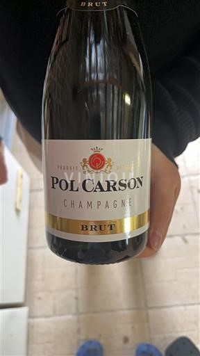 Champaña Champán Pol Carson Sin añada