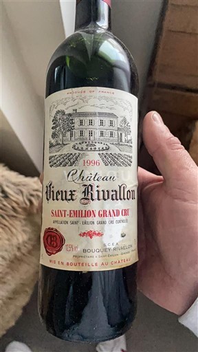 Bordeaux Saint-Émilion Grand Cru Château Vieux Rivallon 1996