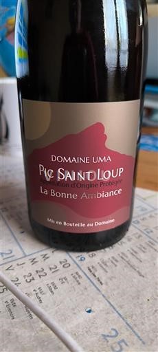 Linguadoca Pic Saint-Loup Domaine Uma La Bonne Ambiance 2024