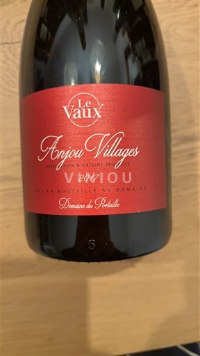 Thung lũng sông Loire Anjou Villages Domaine Portaille Le Vaux 2017