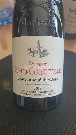 Rona dolina Châteauneuf-du-Pape Domaine Font de Courtedune 2019