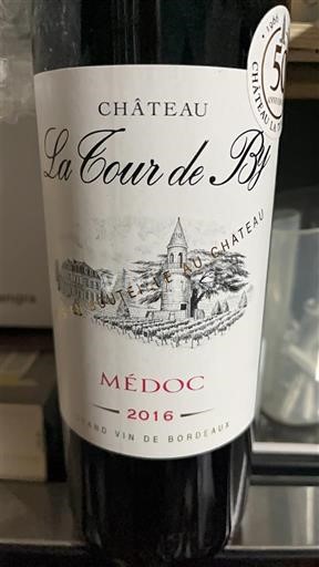 Bordeaux Médoc Château La Cour de BY 2016