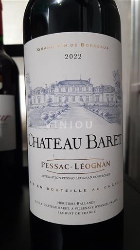 Bordeaux Pessac-Léognan Château Baret 2022