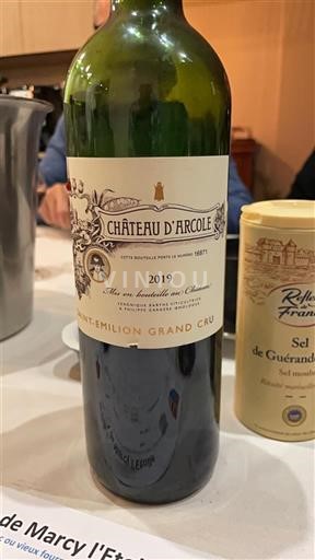 Bordeaux Saint-Émilion Grand Cru Grand Cru Château Arcole 2019