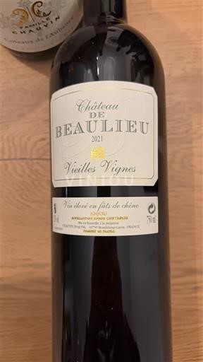 Thung lũng sông Loire Anjou Château Beaulieu Vieilles Vignes 2021