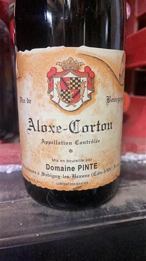 Bourgogne Aloxe-Corton Domaine PINTE 2019