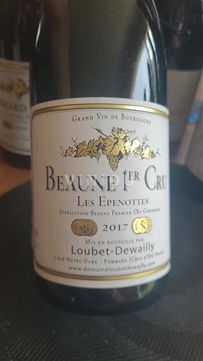 Bourgondië Beaune Premier Cru Loubet-Dewailly Les Epenottes 2017