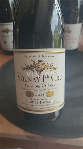 Bourgondië Volnay Premier Cru Loubet-Dewailly Clos des Chênes 2018