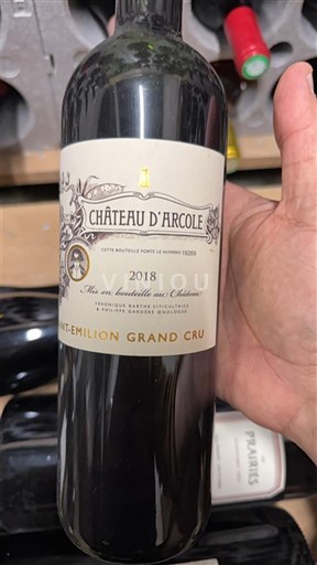 Bordeaux Saint-Émilion Grand Cru Grand Cru Château Arcole 2018