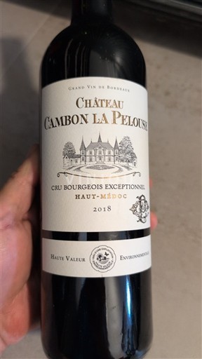 Bordeaux Haut-Médoc Cru Bourgeois Château Cambon La Pelouse 2018