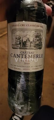 Bordeaux Haut-Médoc Grand Cru Classé Château Cantemerle 2019