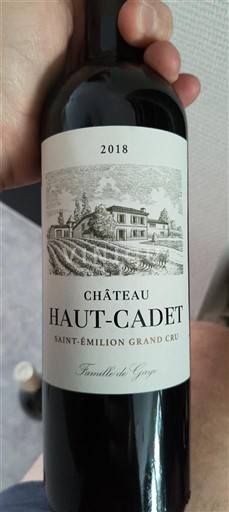 Bordeaux Saint-Émilion Grand Cru Grand Cru Château Haut-Cadet 2018